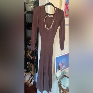 Lacemade brand ballet tie top pleated dress with belt